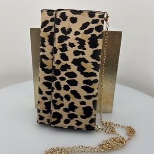 Animal print Vegan leather crossbody
